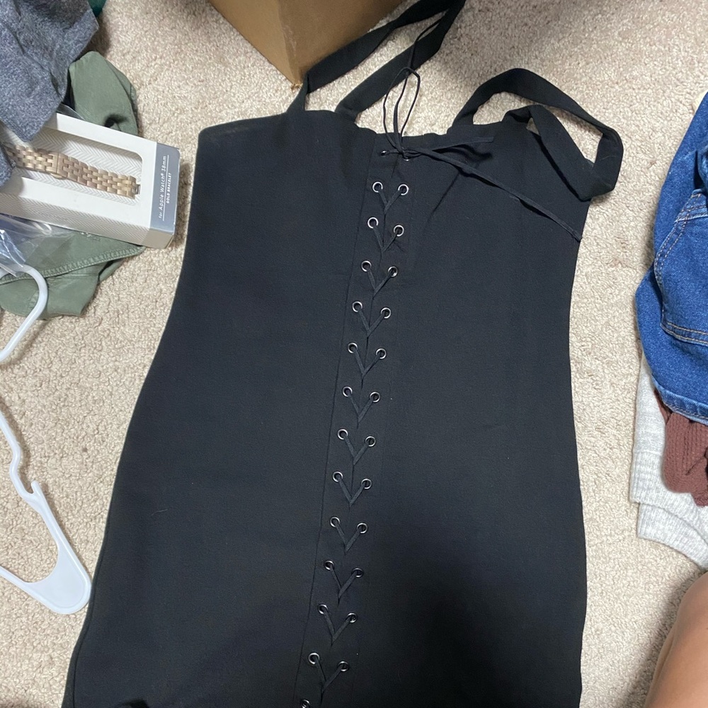 Forever 21 lace up dress